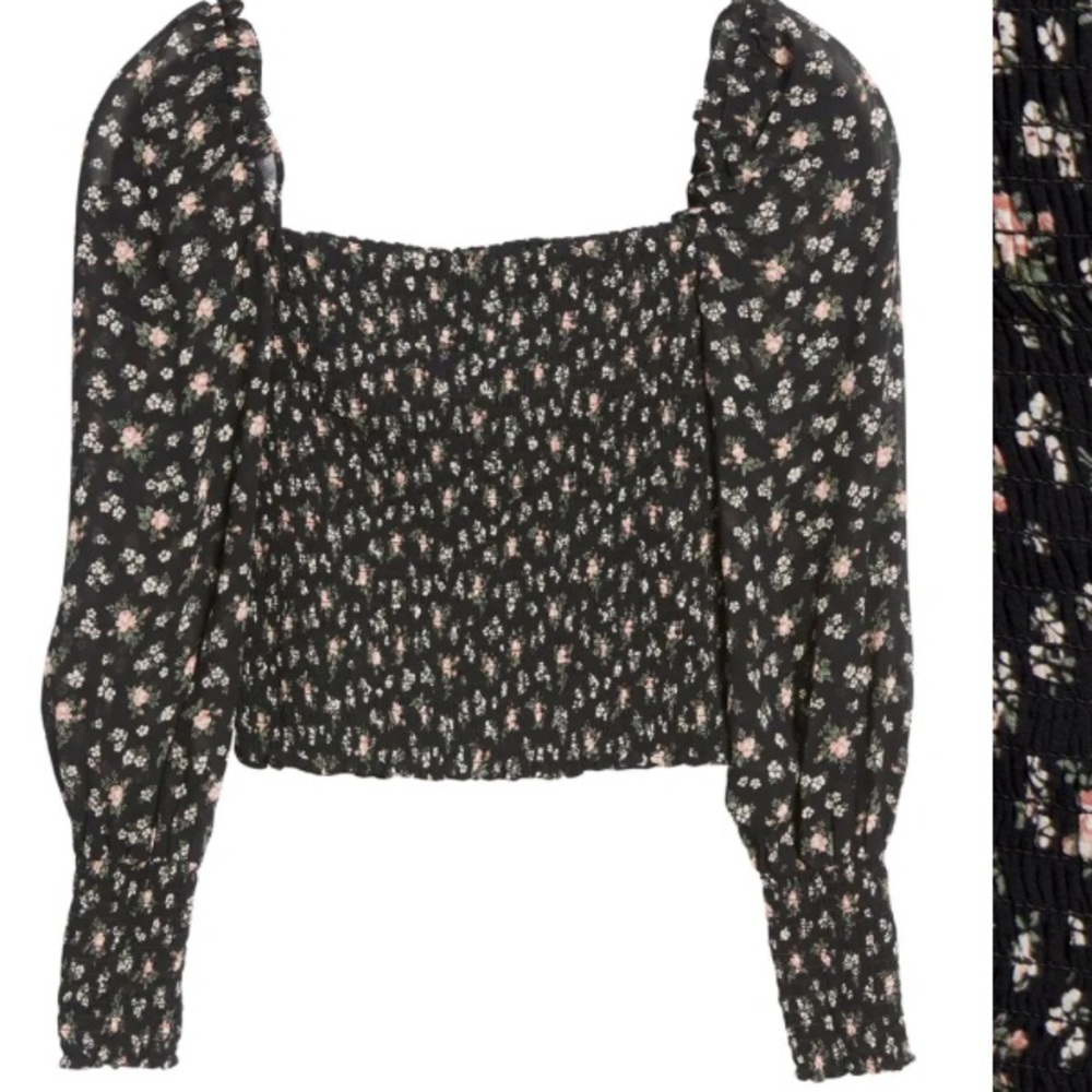 NWT Reformation Pinto Smocked Top - Picture 5 of 7